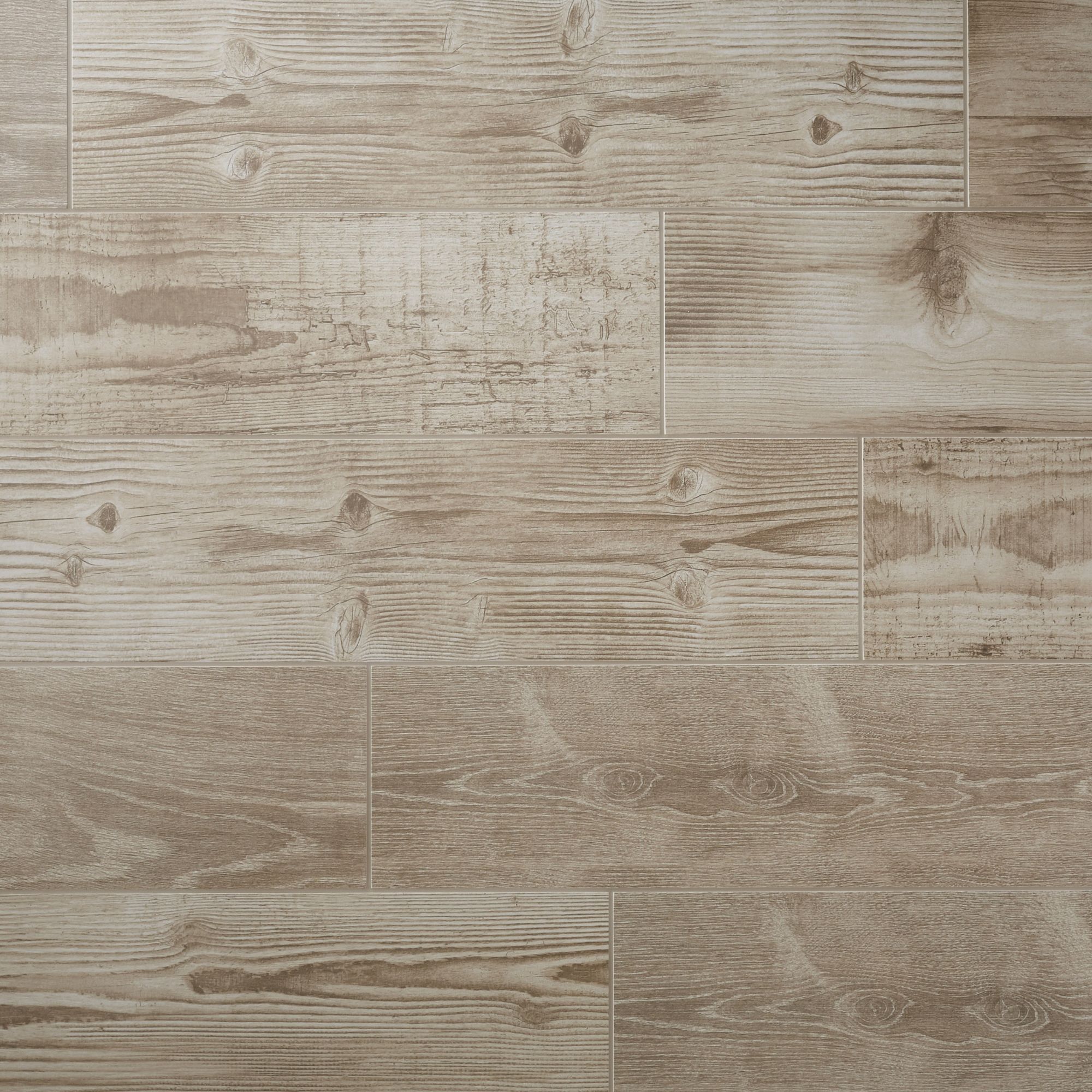 Colours Pine wood Greige Matt Wood effect Porcelain Indoor Wall & floor Tile, (L)800mm (W)200mm, 1.28m²