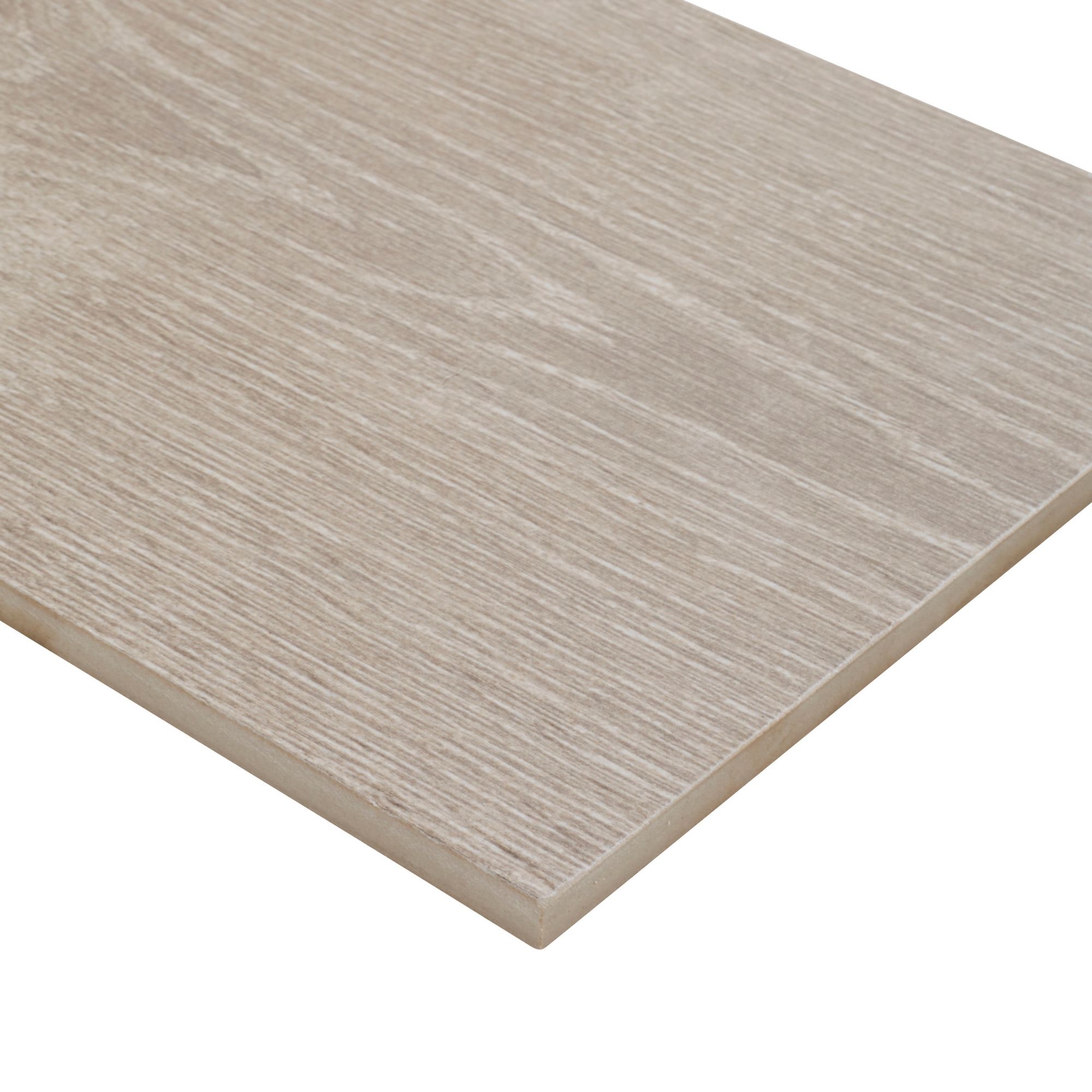 Colours Pine wood Greige Matt Wood effect Porcelain Indoor Wall & floor Tile Sample