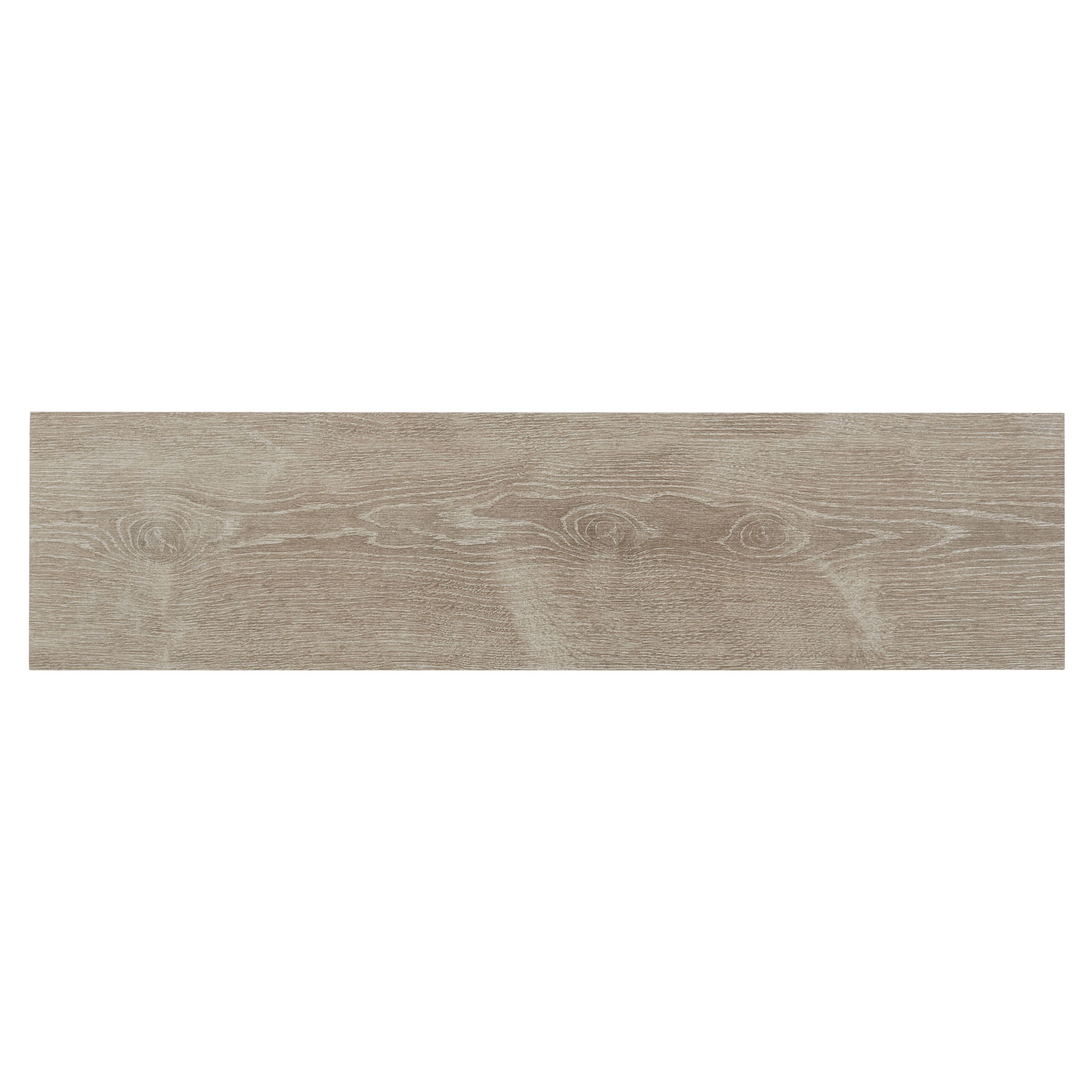 Colours Pine wood Greige Matt Wood effect Porcelain Indoor Wall & floor Tile Sample