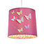 Colours Pink Butterflies Light shade (D)23cm