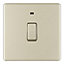 Colours Polished nickel effect Single 20A 1 way Flat Switch