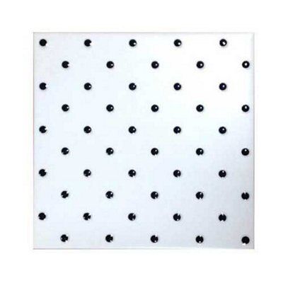 Colours Polka Dot Black Satin Patterned Ceramic Indoor Wall Tile, (L)148mm (W)148mm