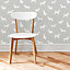 Colours Pooch Grey Mica effect Dogs Smooth Wallpaper Sample
