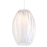 Colours Protea Clear Ribbed Light shade (D)17.5cm