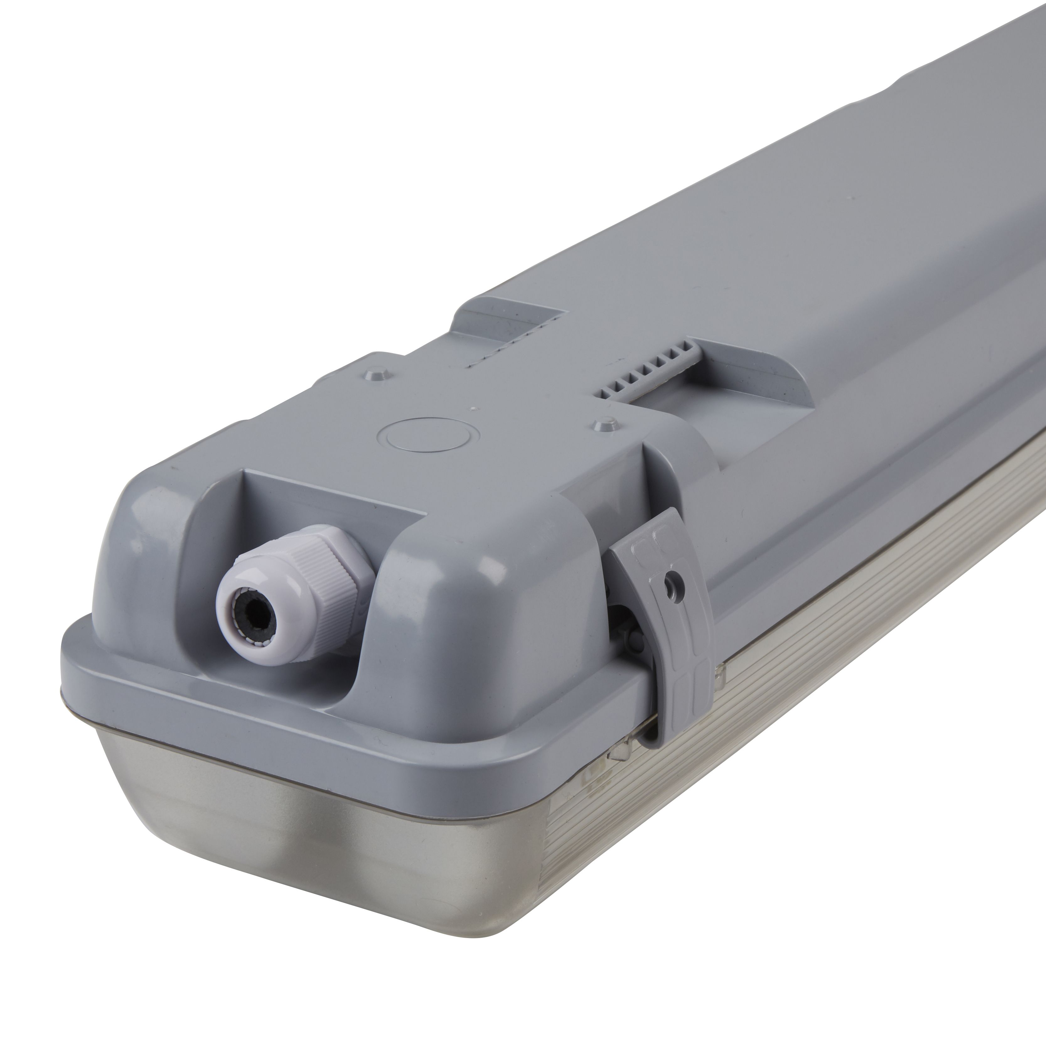 Colours Qaanaaq Grey Fluorescent Batten strip light 36W 1350lm (L)655mm