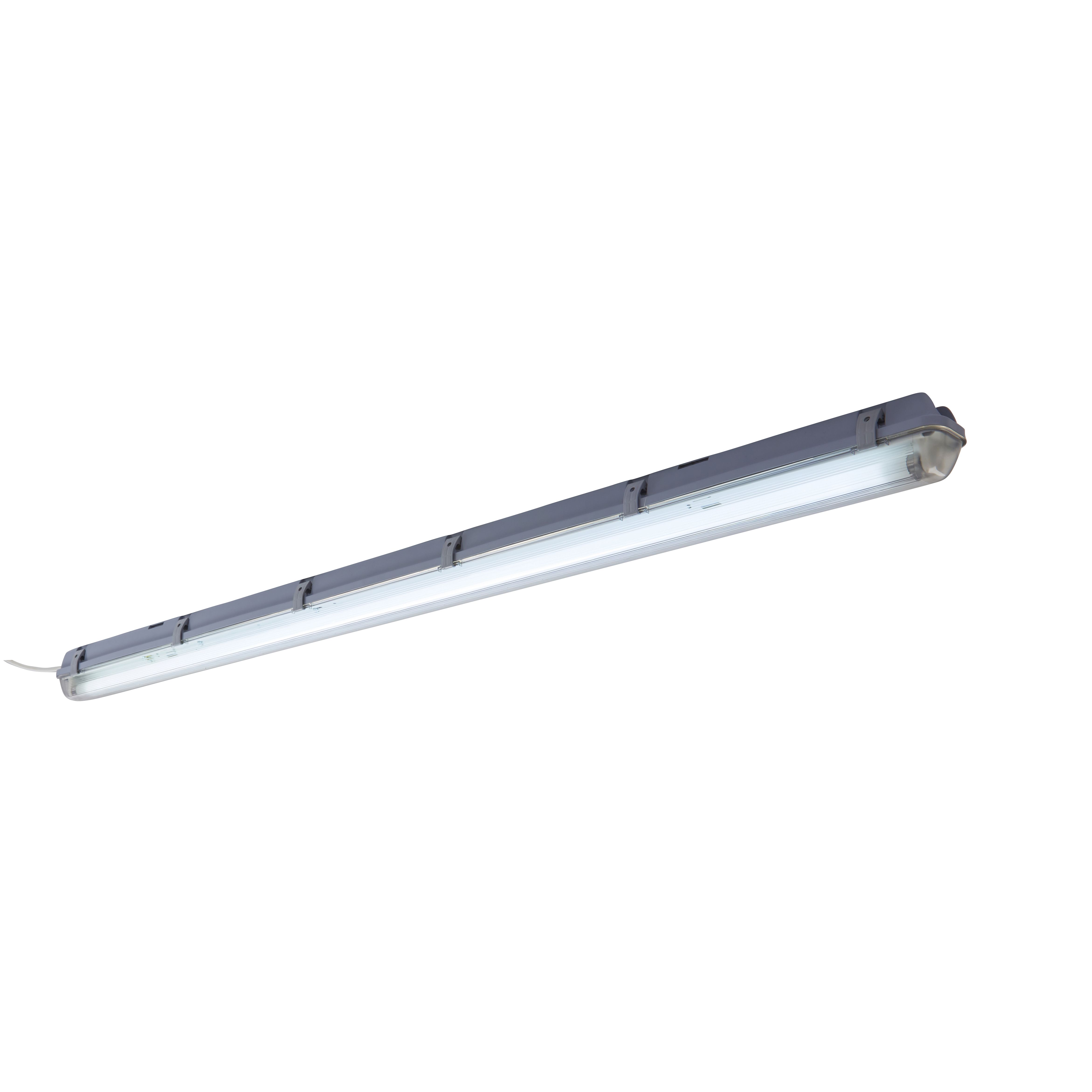 Fluorescent batten outlet strip light