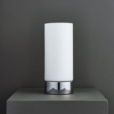 Colours Ray Matt Chrome effect Table lamp