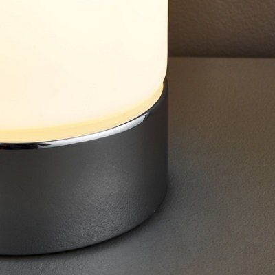 Colours Ray Matt Chrome effect Table lamp