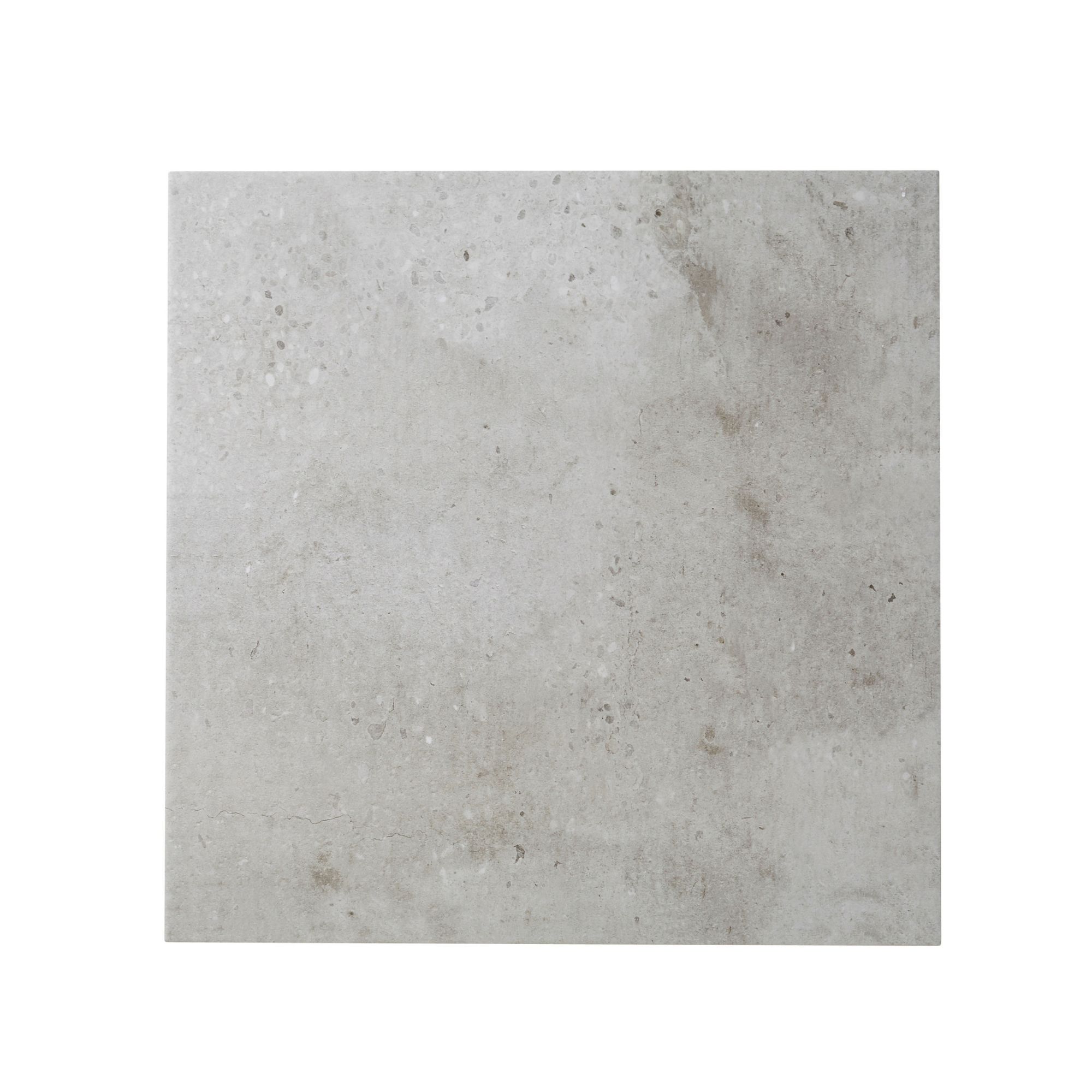 Colours Reclaimed Grey Matt Concrete effect Porcelain Indoor Wall & floor Tile, Pack of 5, (L)450mm (W)450mm