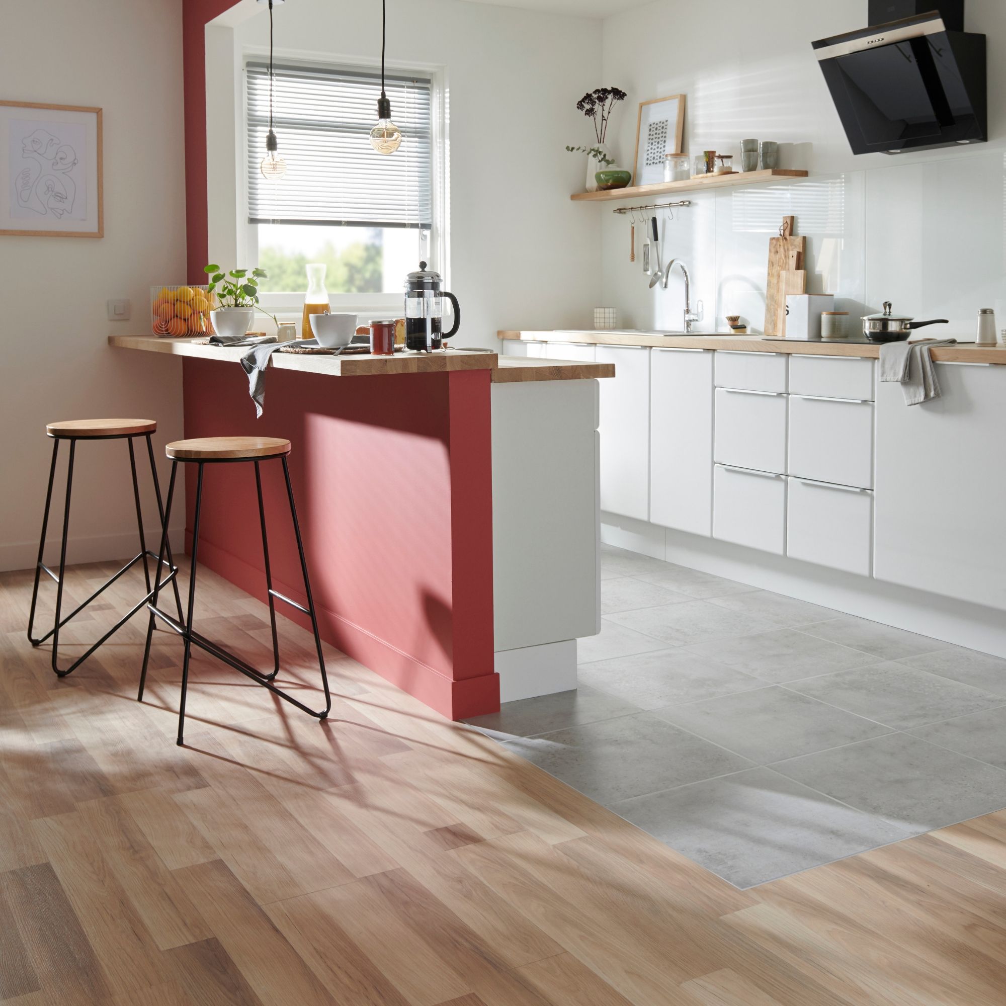 Colours Reclaimed Grey Matt Concrete effect Porcelain Indoor Wall & floor Tile - 4