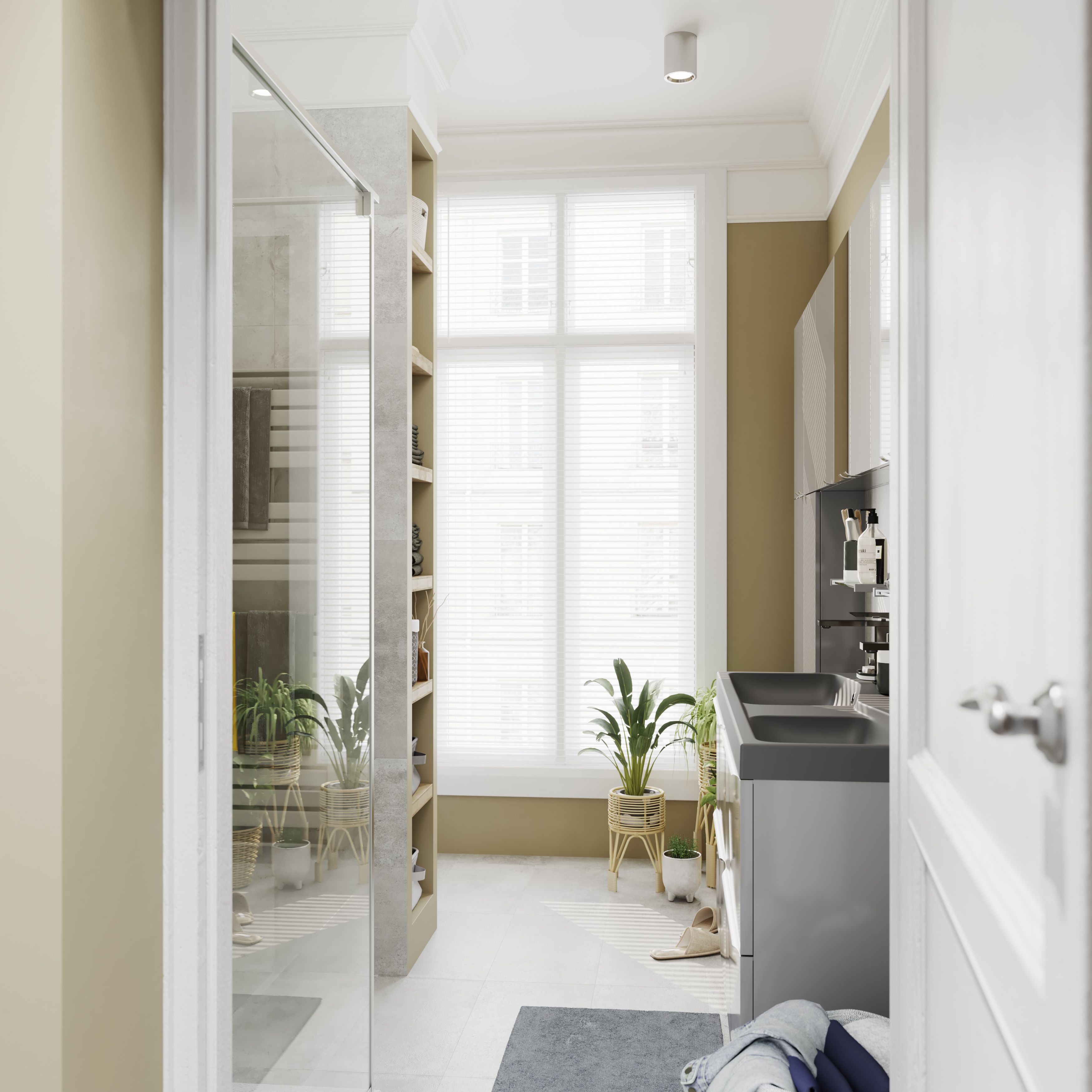 Colours Reclaimed Grey Matt Concrete effect Porcelain Indoor Wall & floor Tile - 9