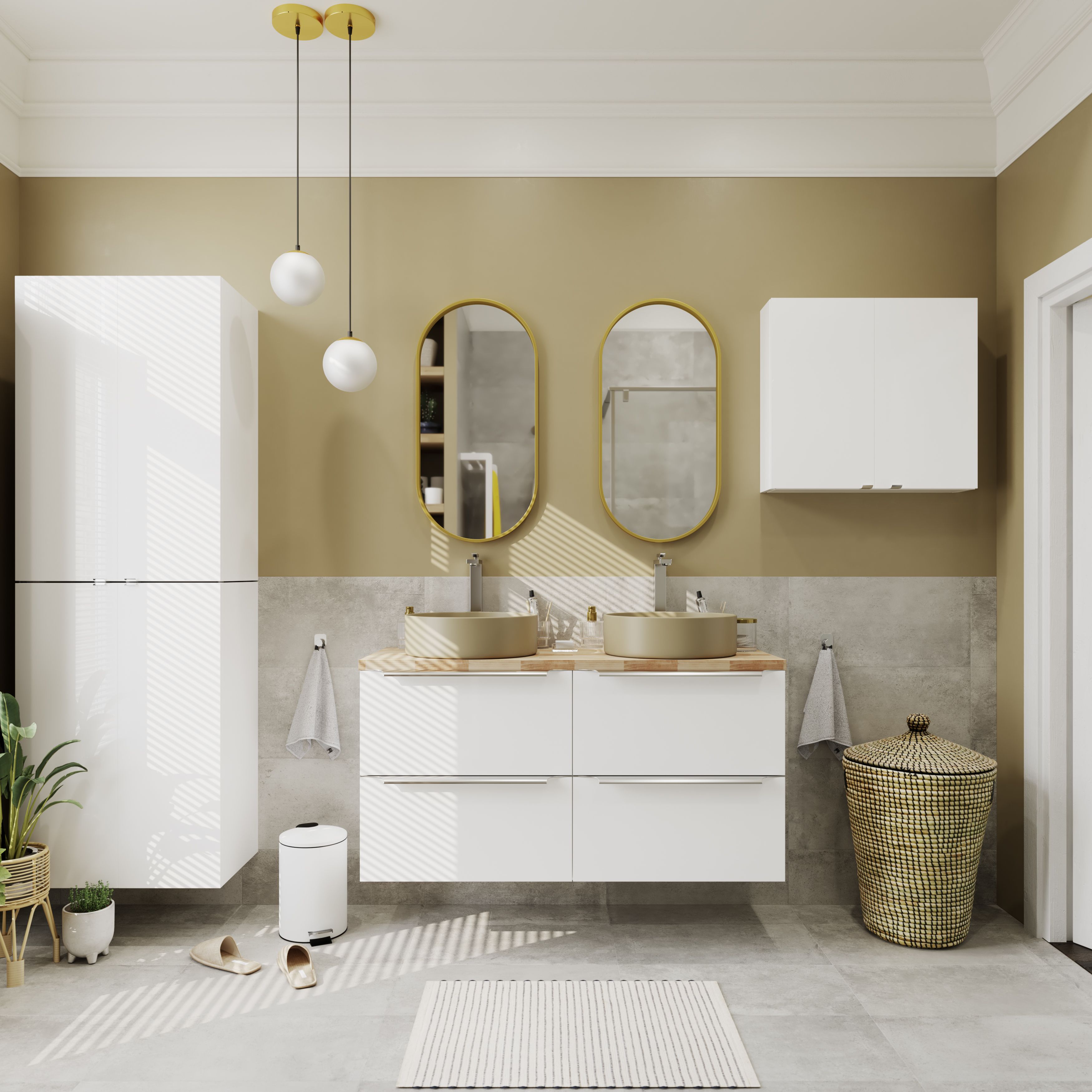 Colours Reclaimed Grey Matt Concrete effect Porcelain Indoor Wall & floor Tile - 7