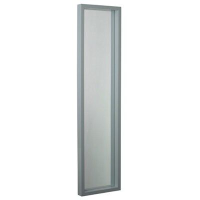 Colours Rectangular Framed mirror, (H)120cm (W)30cm