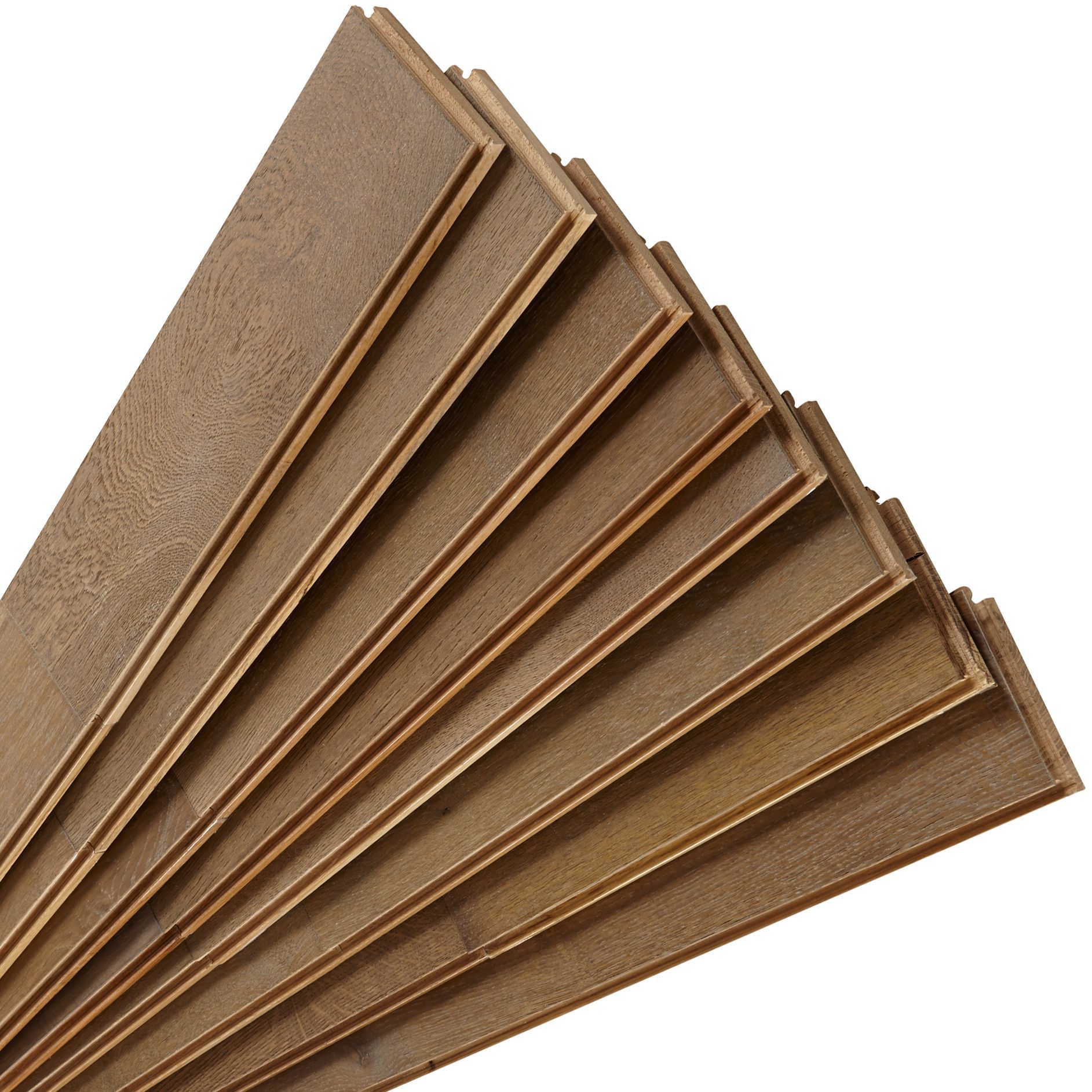 Colours Rondo Dove grey Oak Solid wood flooring, 1.12m²
