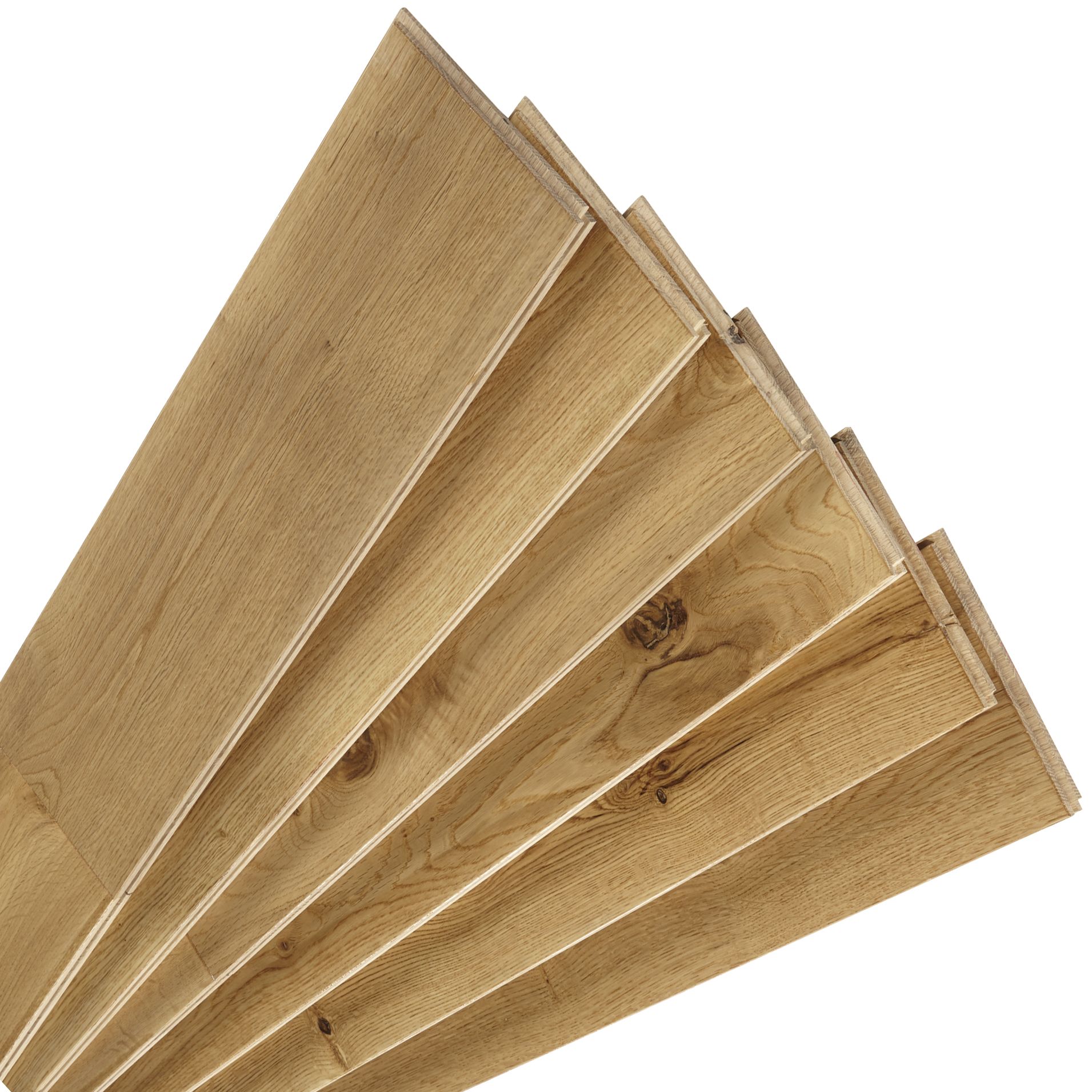 Colours Rondo Natural Oak Solid wood flooring, 1.08m²