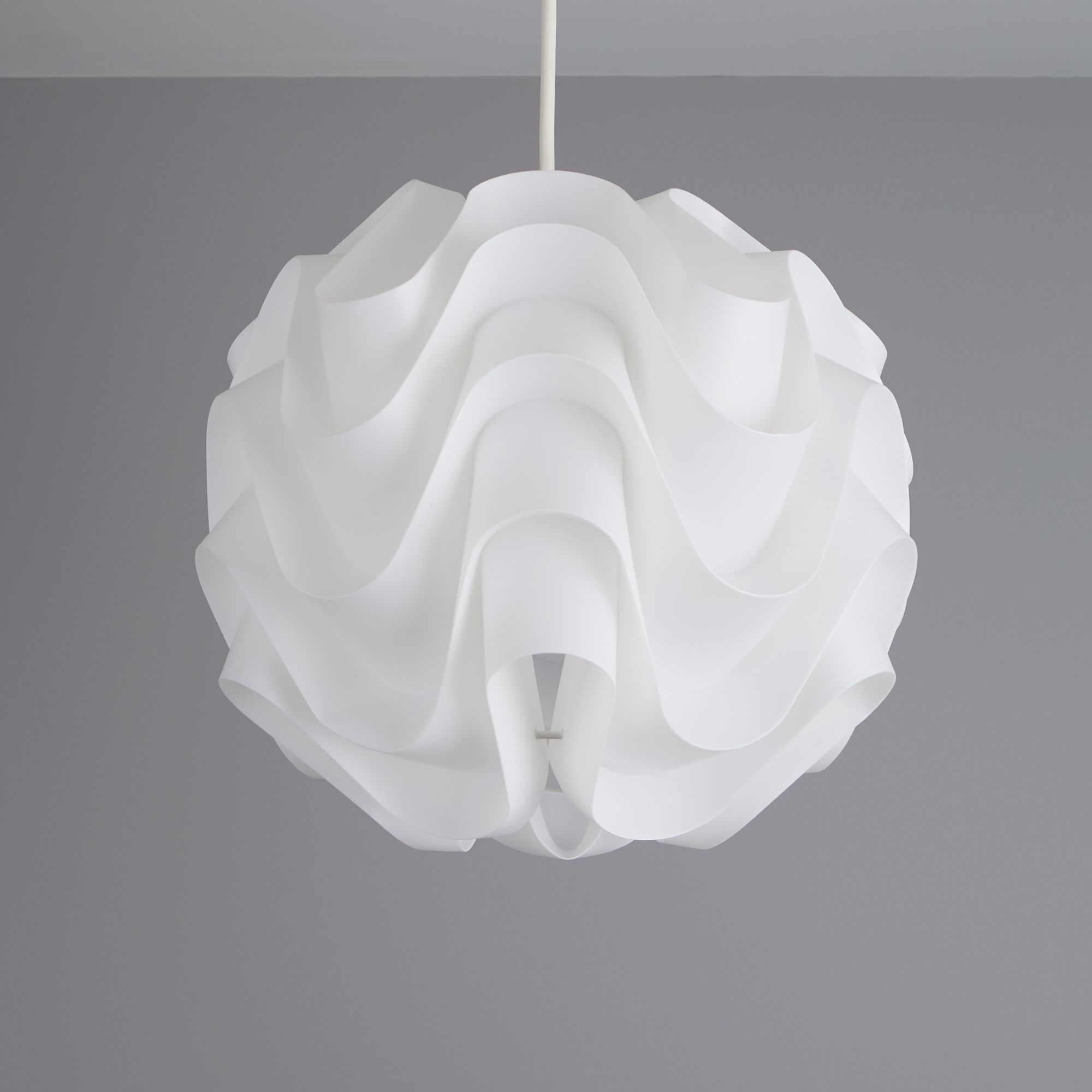 White plastic 2024 light shade