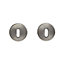 Colours Rosace Polished Chrome effect Stainless steel Door escutcheon, Pack of 2
