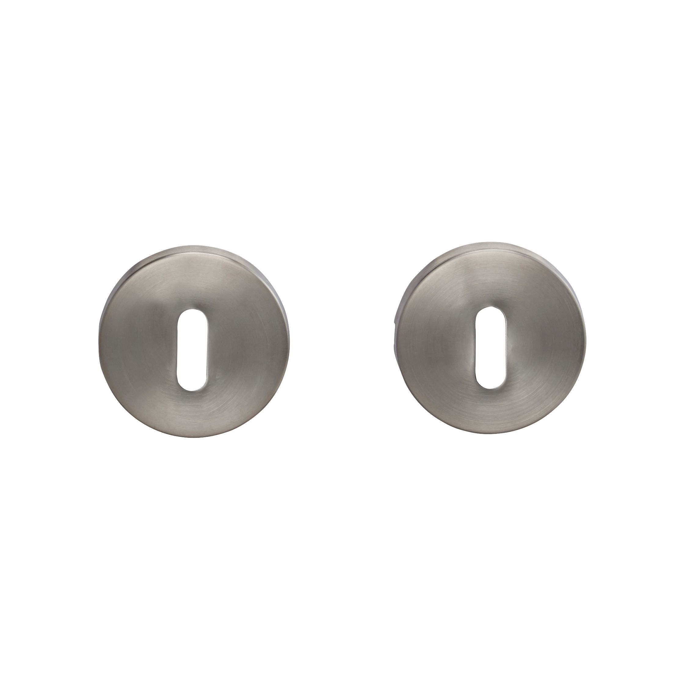 Colours Rosace Polished Chrome effect Stainless steel Door escutcheon, Pack of 2