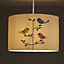 Colours Rosalba White Embroidered bird Light shade (D)300mm