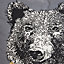 Colours Sanja Grey Grizzly bear Cushion (L)45cm x (W)45cm