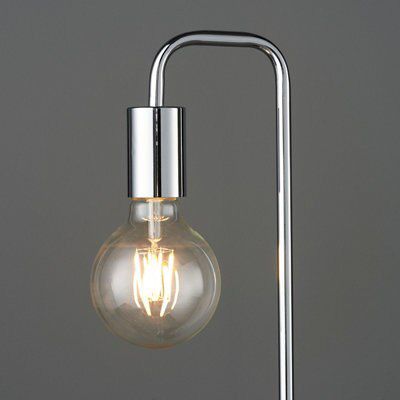 Colours Sapri Chrome effect Table lamp
