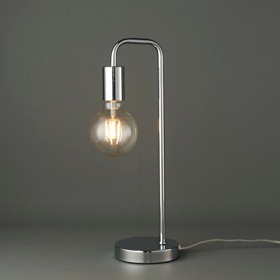 Colours Sapri Chrome effect Table lamp