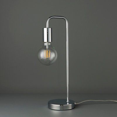 Colours Sapri Chrome effect Table lamp