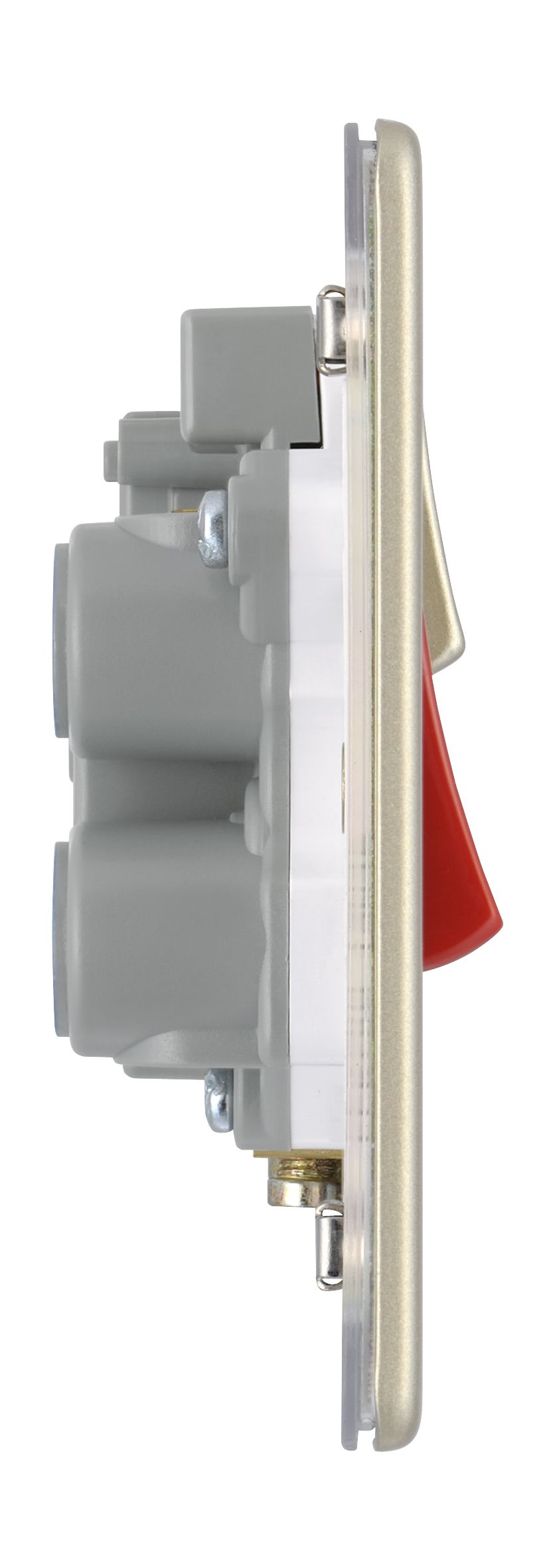 Colours Screwless Cooker switch & socket & White inserts