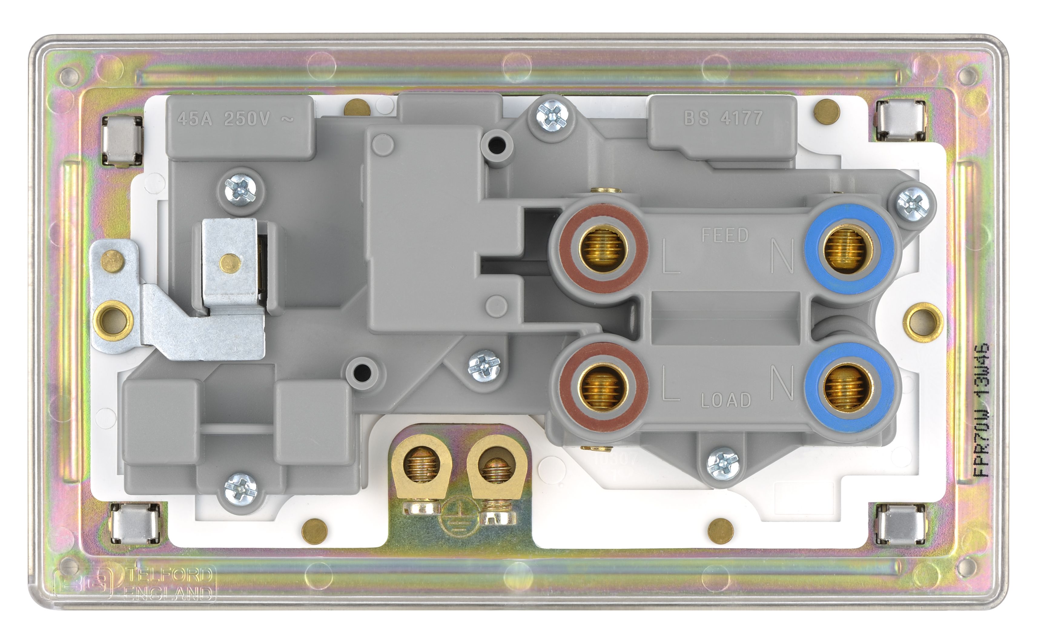 Colours Screwless Cooker switch & socket & White inserts
