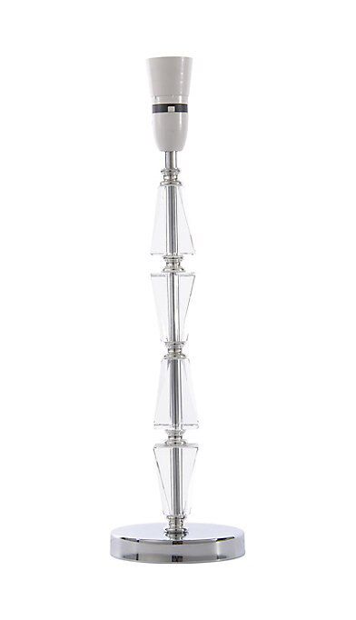 Colours Serena Stacked Matt Chrome effect Halogen Table lamp base