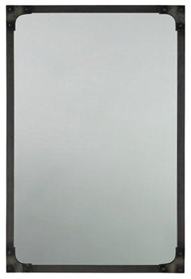 Colours Silver effect Silver effect Rectangular Unframed mirror
