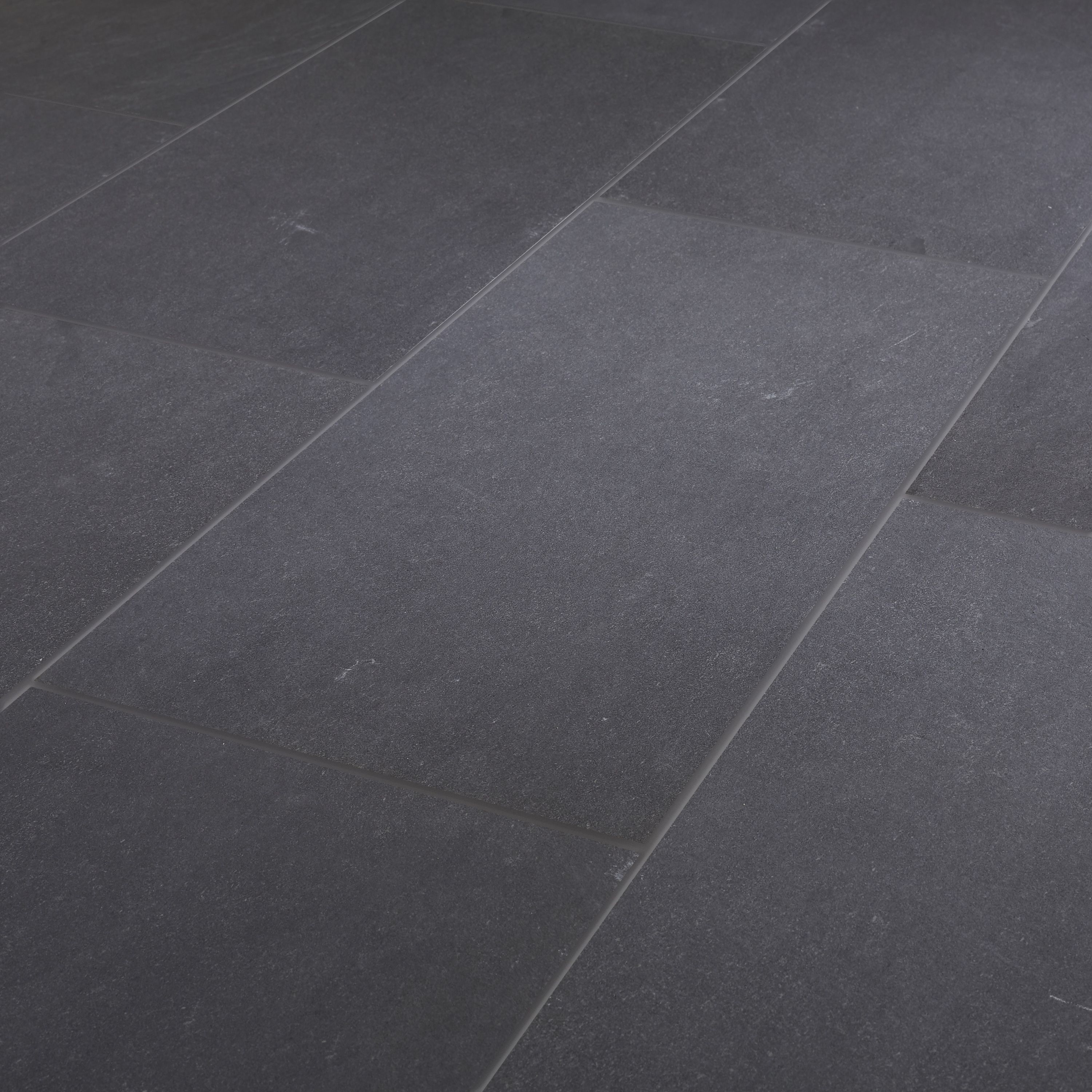 Colours Slate Anthracite Matt Flat Stone effect Textured Porcelain Indoor Wall & floor Tile - 4
