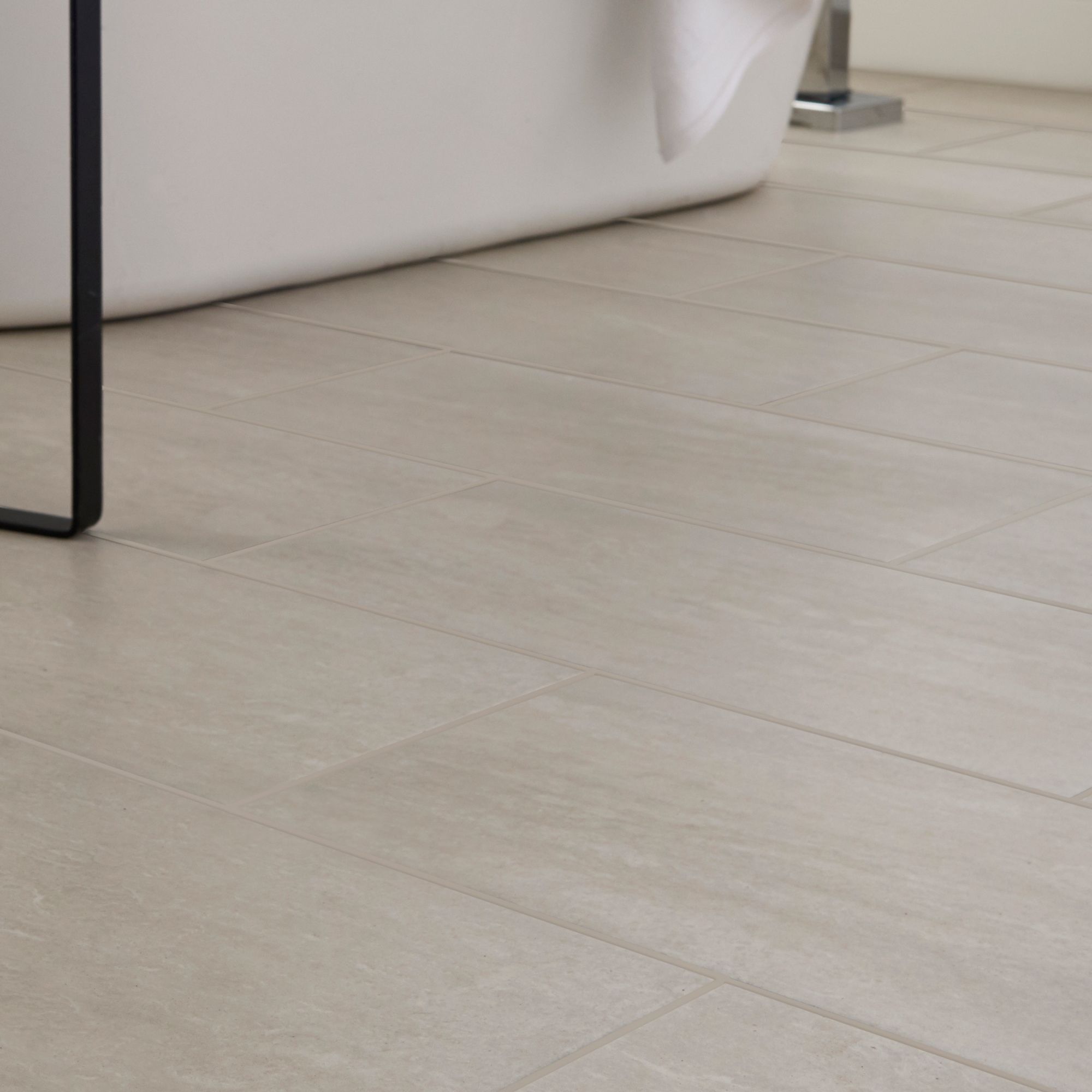 Colours Soft travertin Ivory Matt Patterned Stone effect Porcelain Indoor Wall & floor Tile - 8