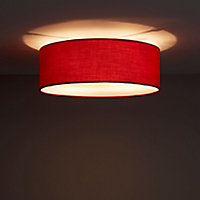Colours Sphera Brushed Red 2 Lamp Ceiling light