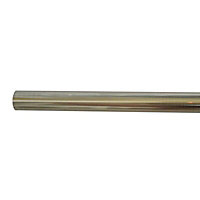 Colours Stainless steel effect Fixed Curtain pole, (L)1.2m (Dia)19mm