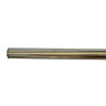 Colours Stainless steel effect Fixed Curtain pole, (L)1.2m (Dia)35mm
