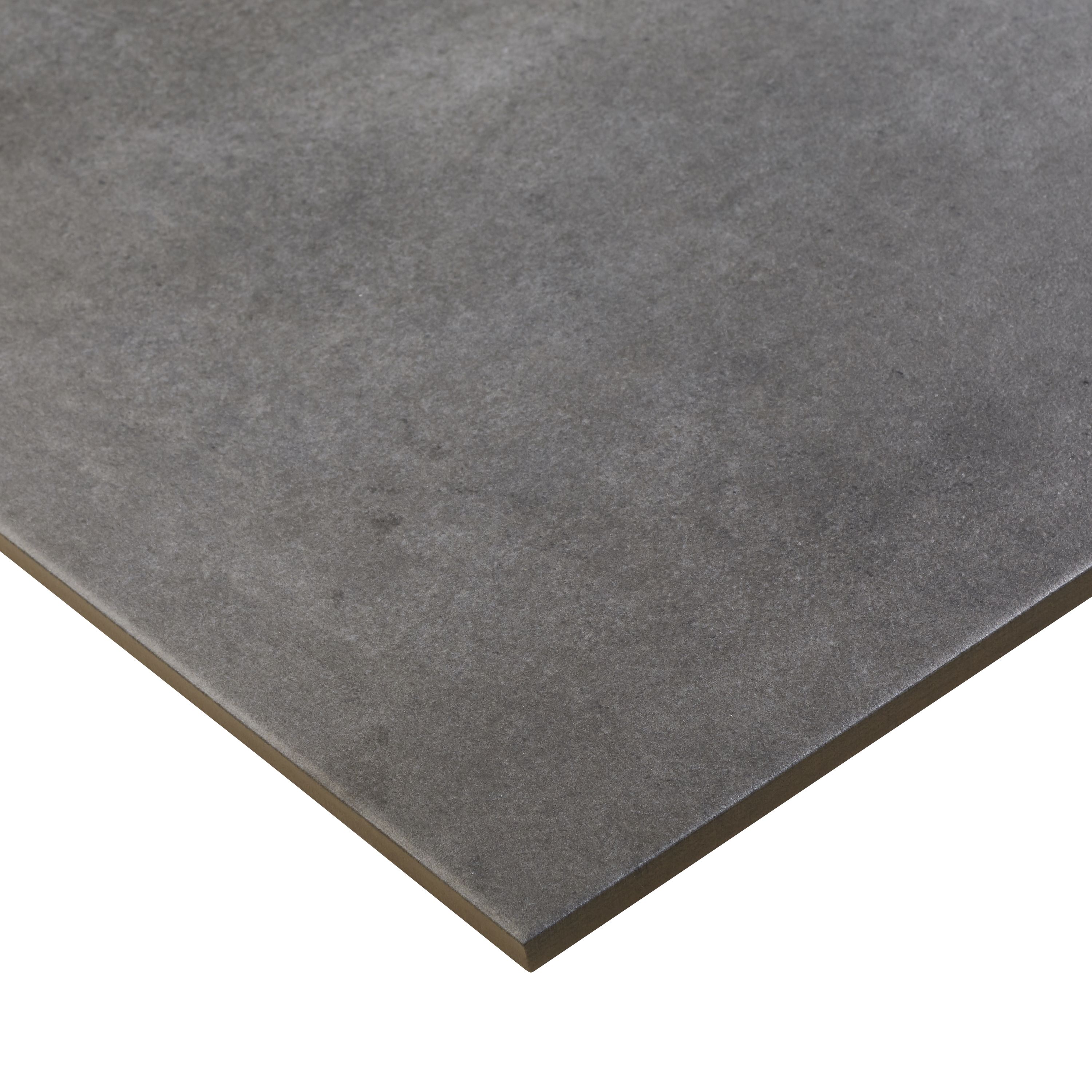 Colours Structured Grey Porcelain Wall & floor Tile - 9