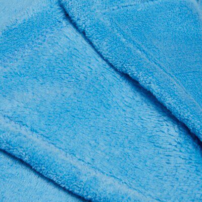 Colours Supersoft Blue Fleece Throw