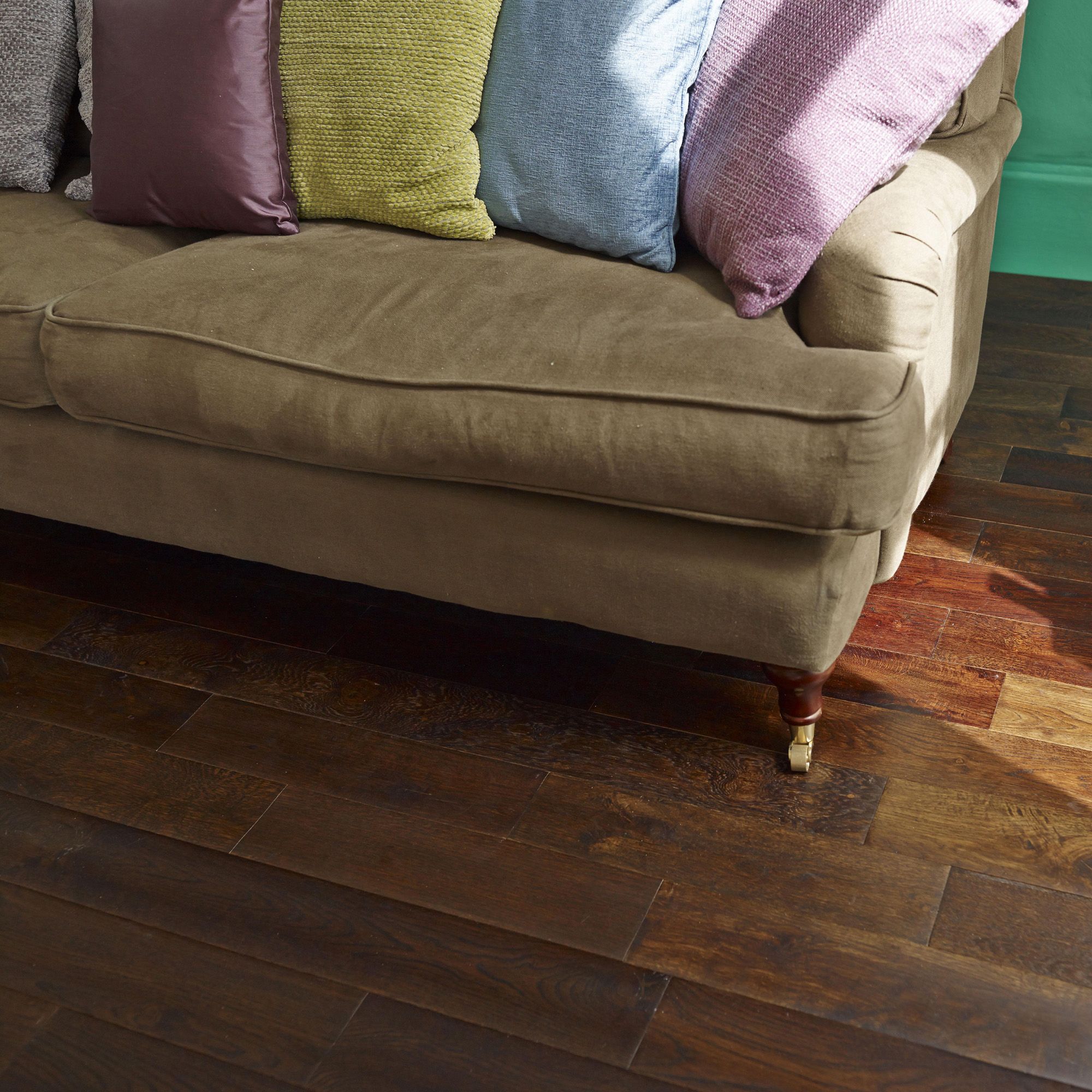Colours Symphonia Coffee Oak Solid wood flooring, 1.4m²