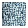 Colours Tadorna Dark blue Mosaic effect Self-adhesive Vinyl tile, Pack of 6