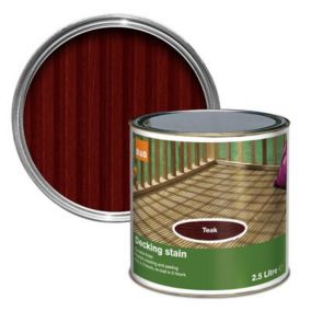 Colours Teak Matt Decking Wood stain, 2.5L