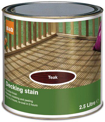 Colours Teak Matt Decking Wood stain, 2.5L