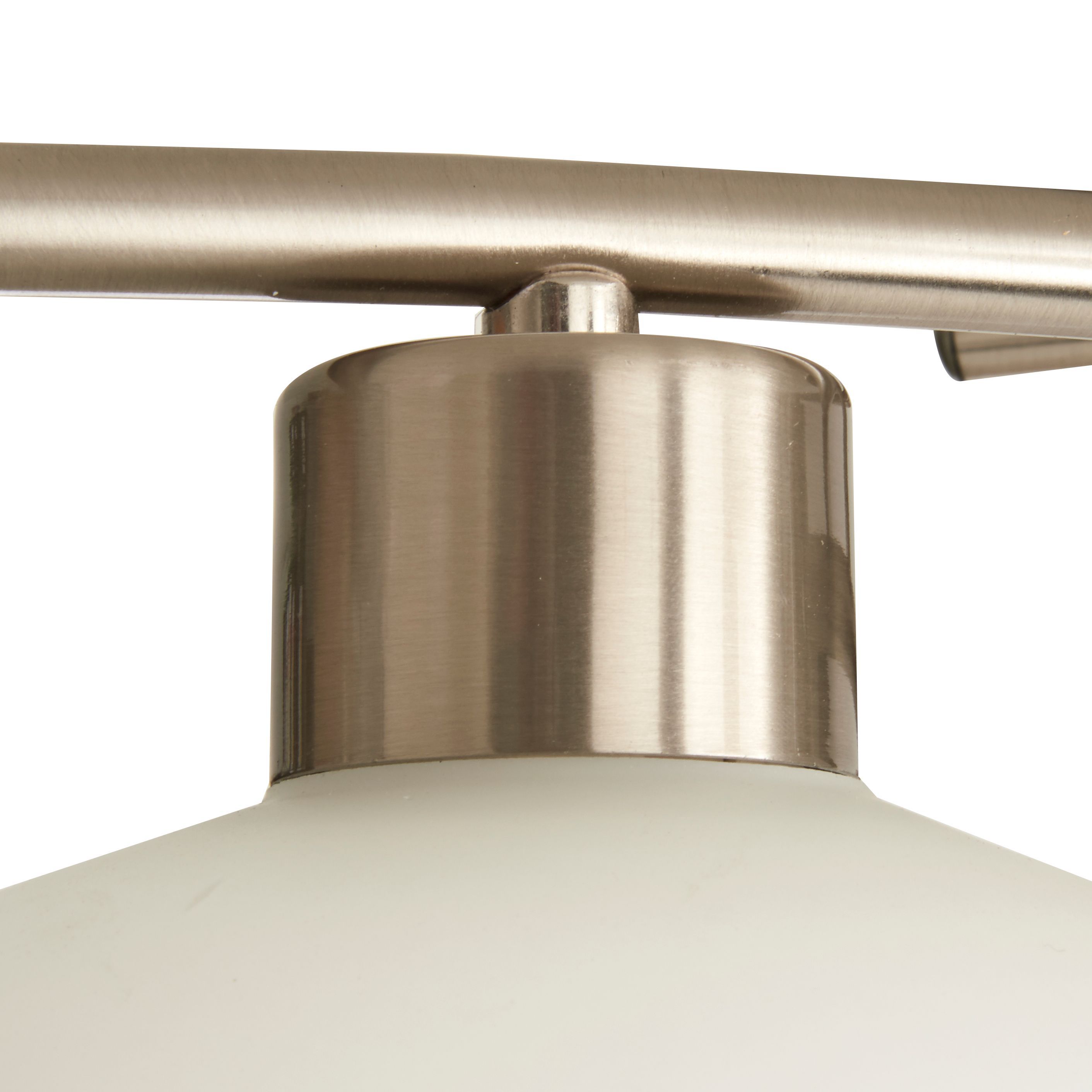 Colours Tentacles Brushed Glass & metal Chrome effect 6 Lamp Ceiling light