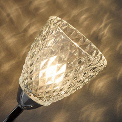 Colours Tetbury Matt Chrome effect Table lamp