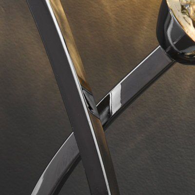 Colours Tetbury Matt Chrome effect Table lamp