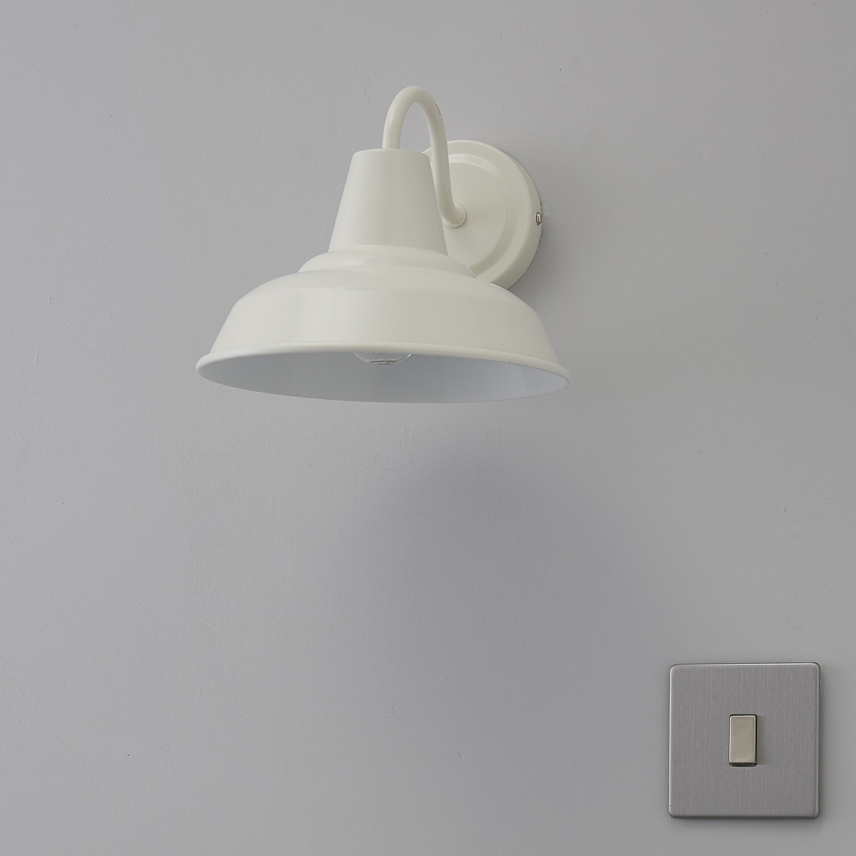 Colours Tezz Gloss Limestone Wall light