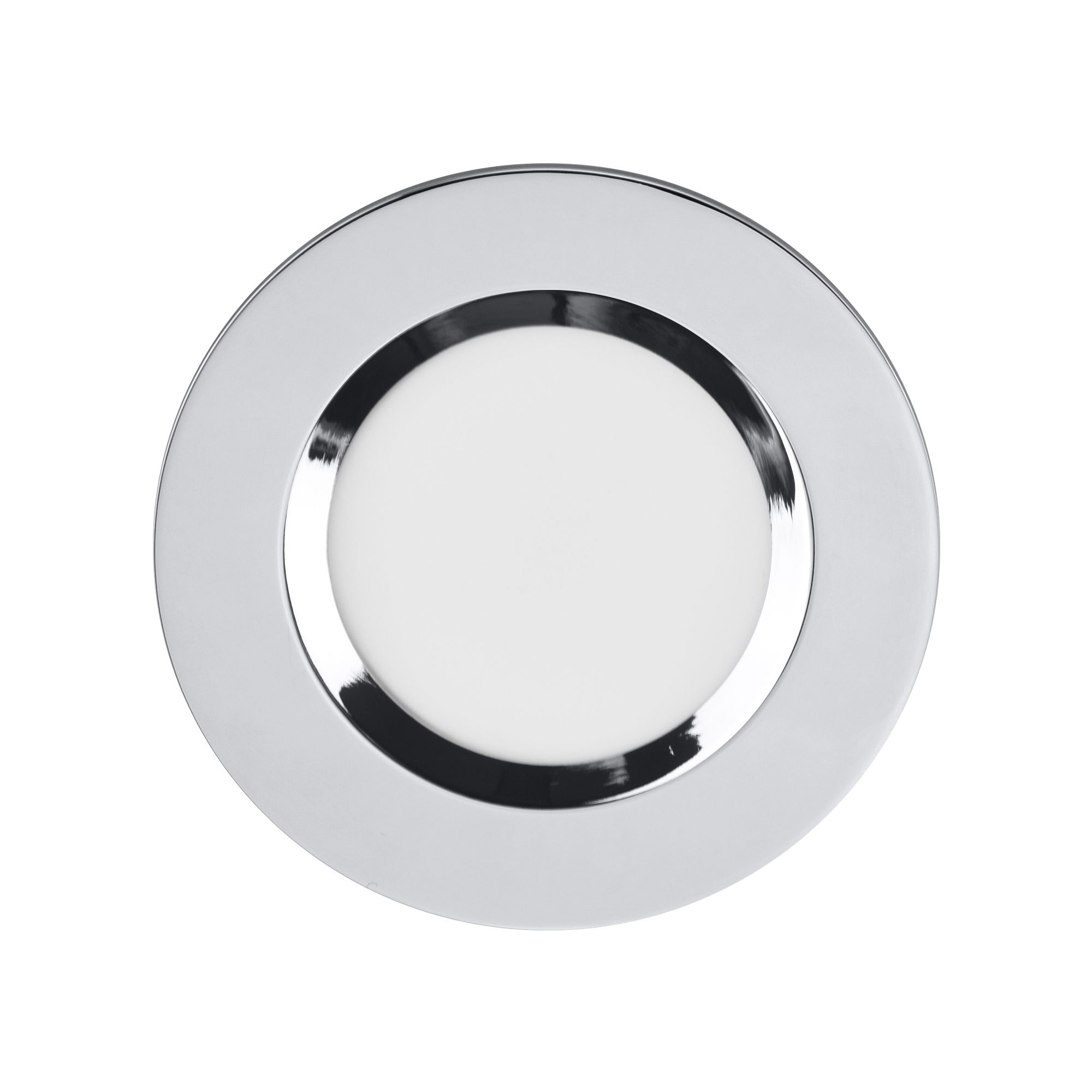 Colours Thorold Silver Chrome effect Non-adjustable LED Warm white & neutral white Downlight 8.1W IP20