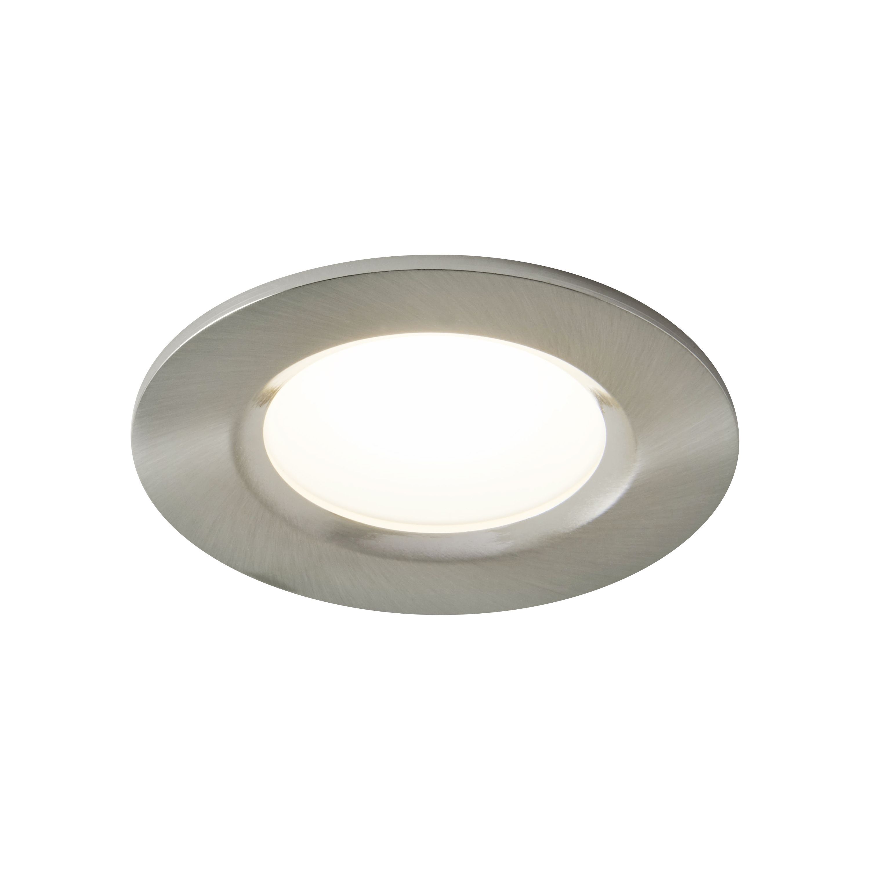 Colours Thorold Silver Chrome effect Non-adjustable LED Warm white & neutral white Downlight 8.1W IP20