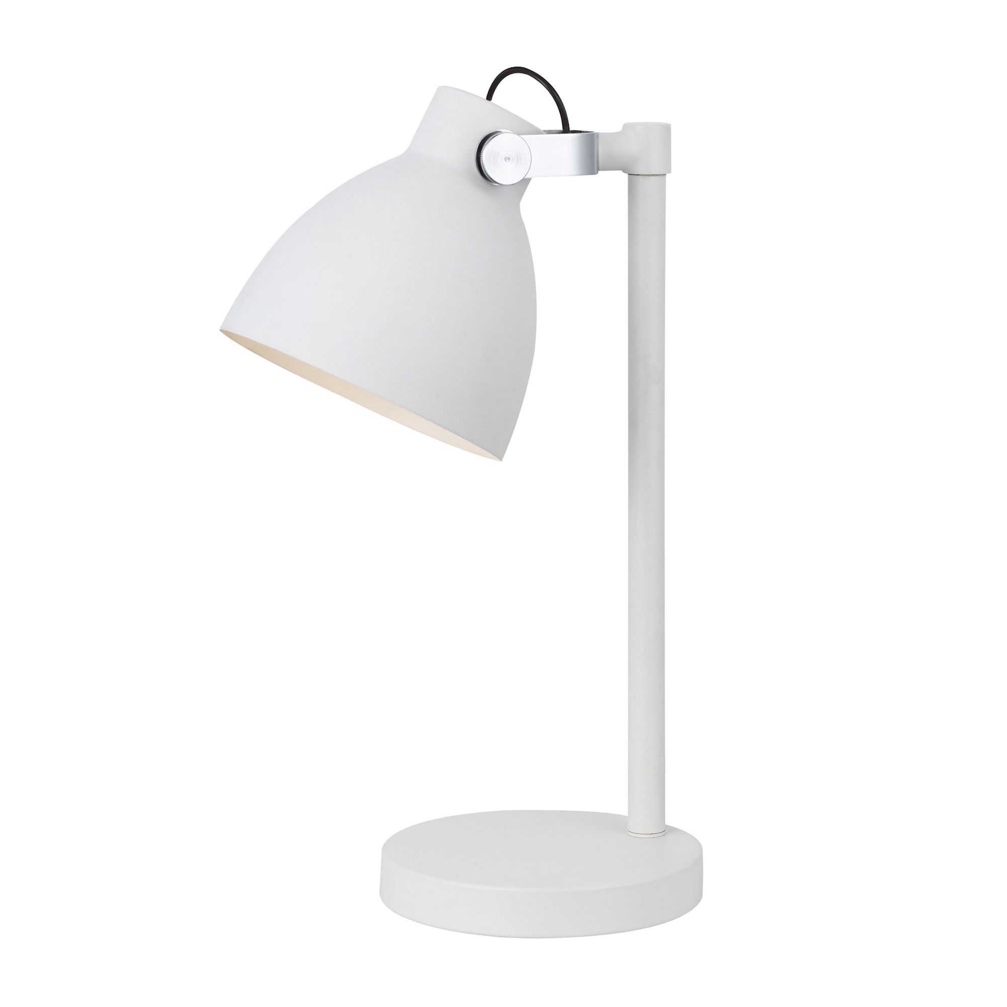 Colours Tibbon Matt White Table lamp