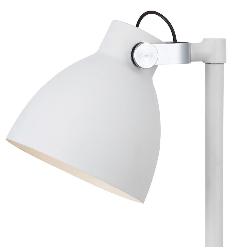 Colours Tibbon Matt White Table lamp